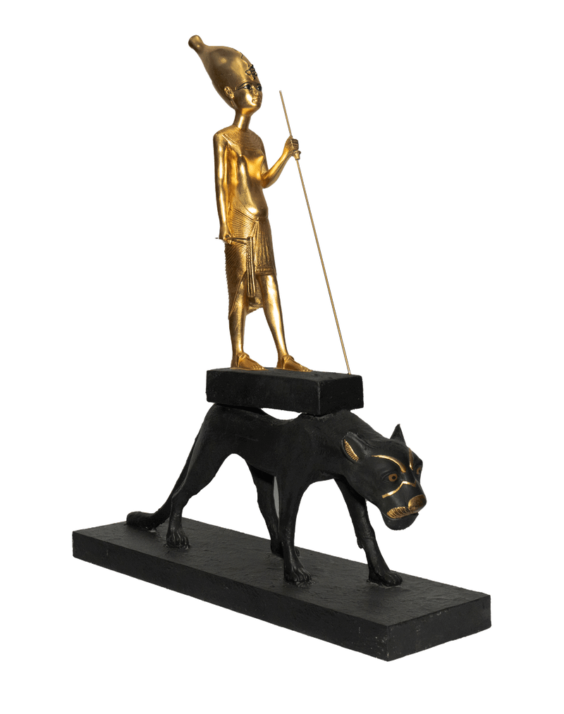 Tutankhamun on a Leopard