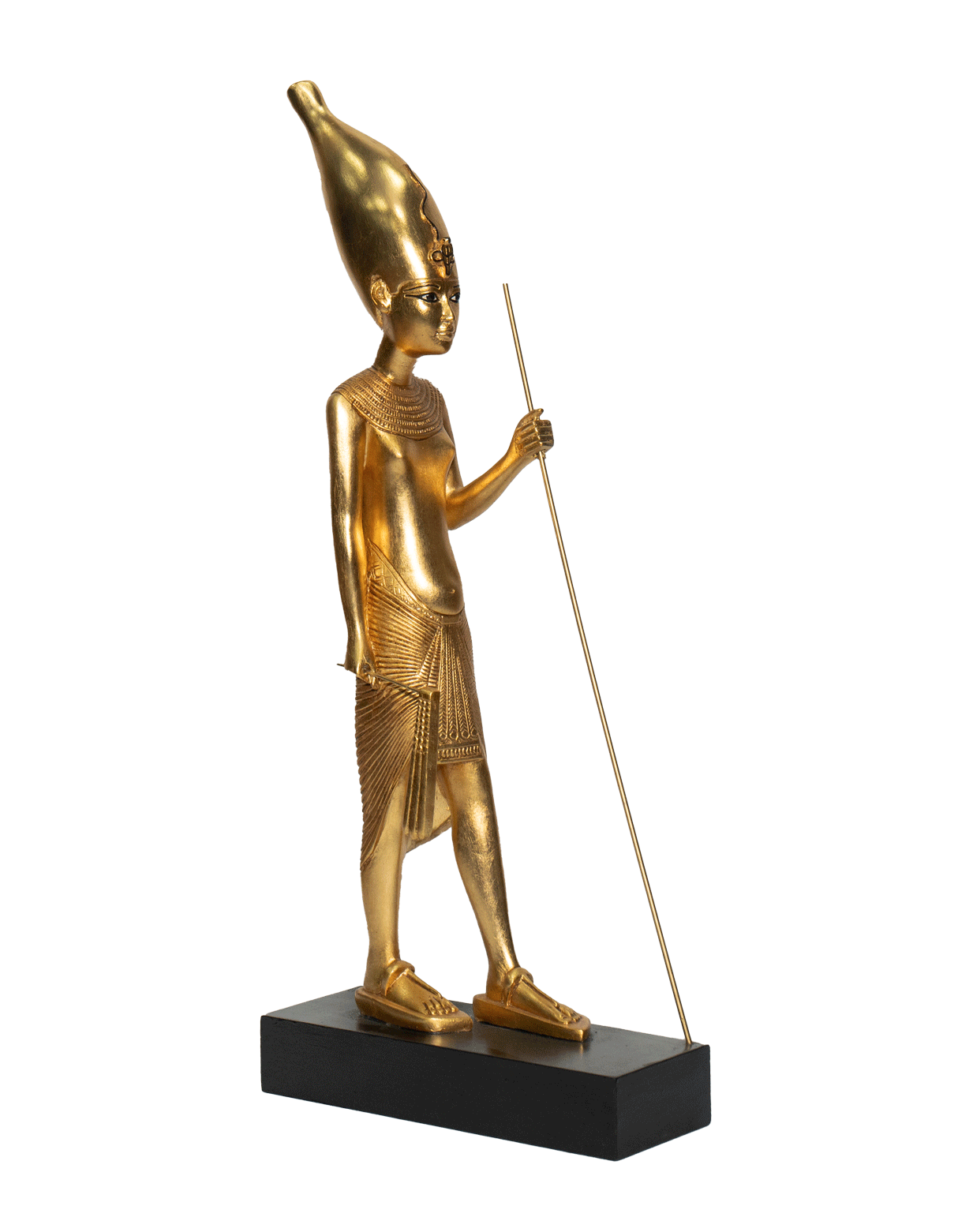 Tutankhamun wearing the Hedjet