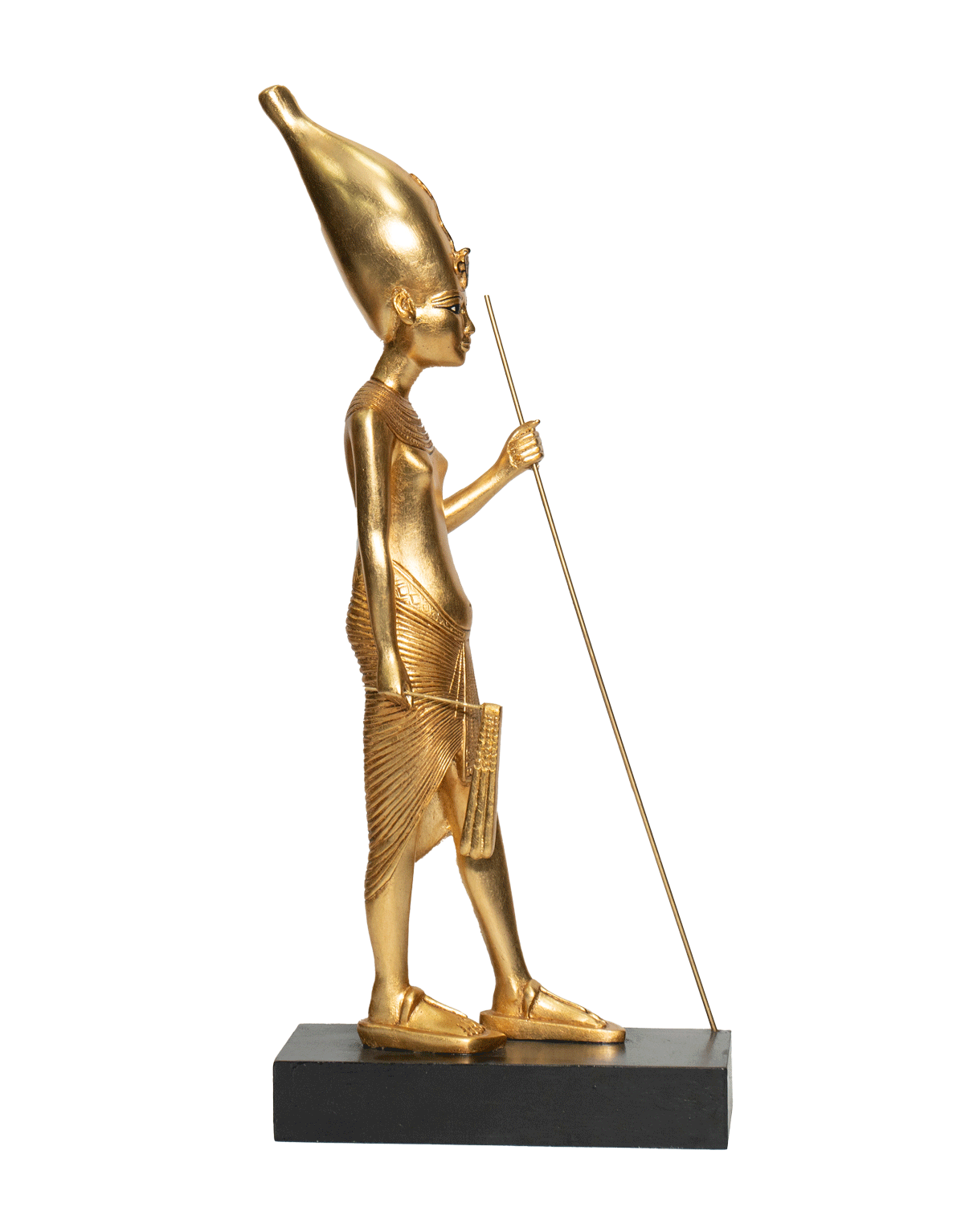 Tutankhamun wearing the Hedjet