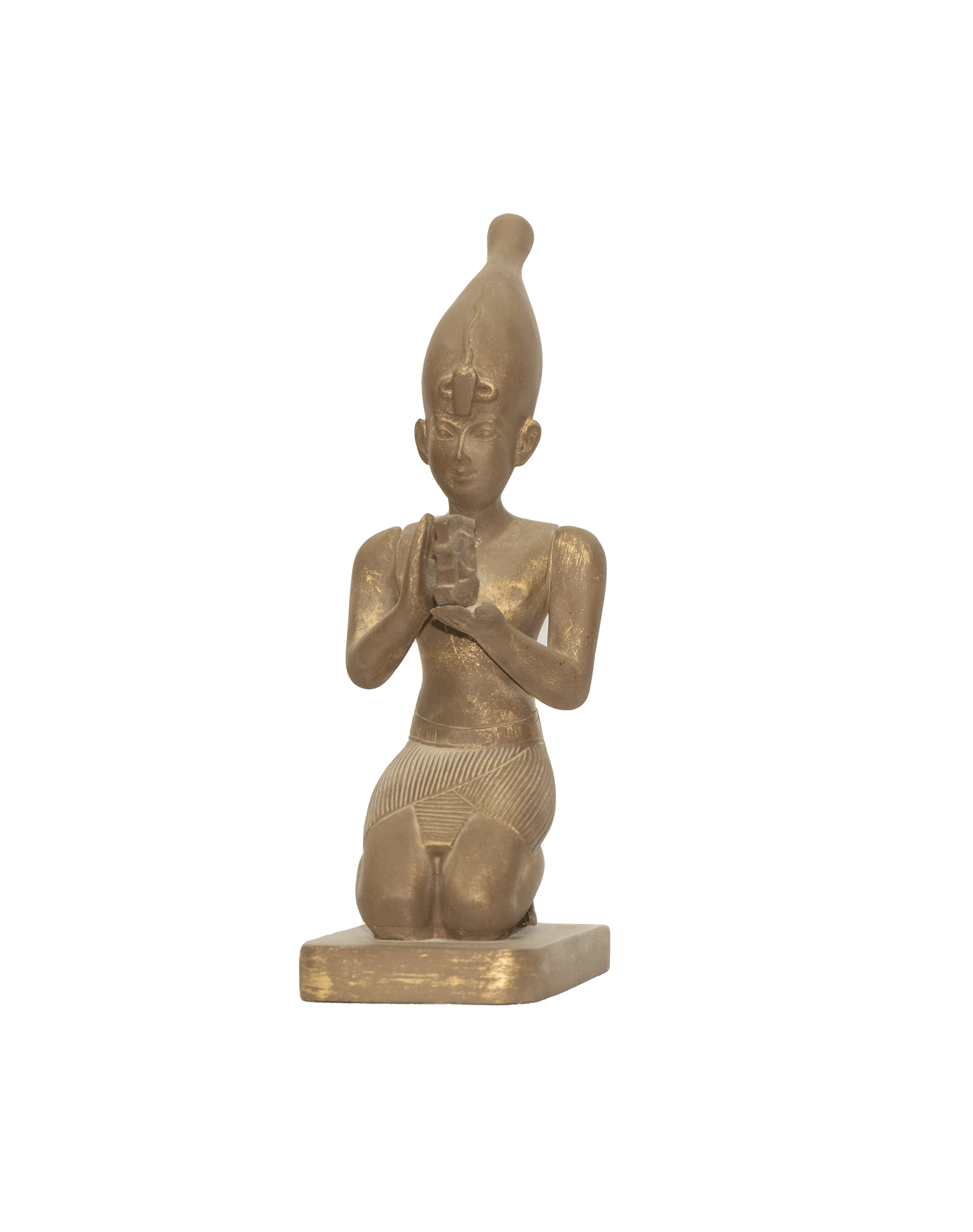 Kneeling King Statue with Eye of Horus