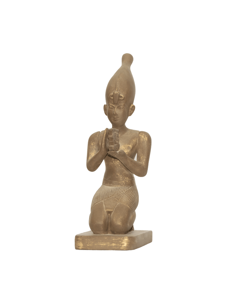 Kneeling King Statue with Eye of Horus