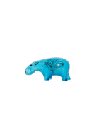 Hippopotamus Blue Ceramic Figures