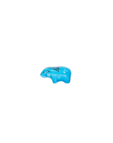 Hippopotamus Blue Ceramic Figures