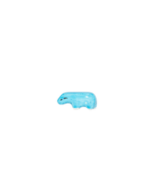 Hippopotamus Blue Ceramic Figures