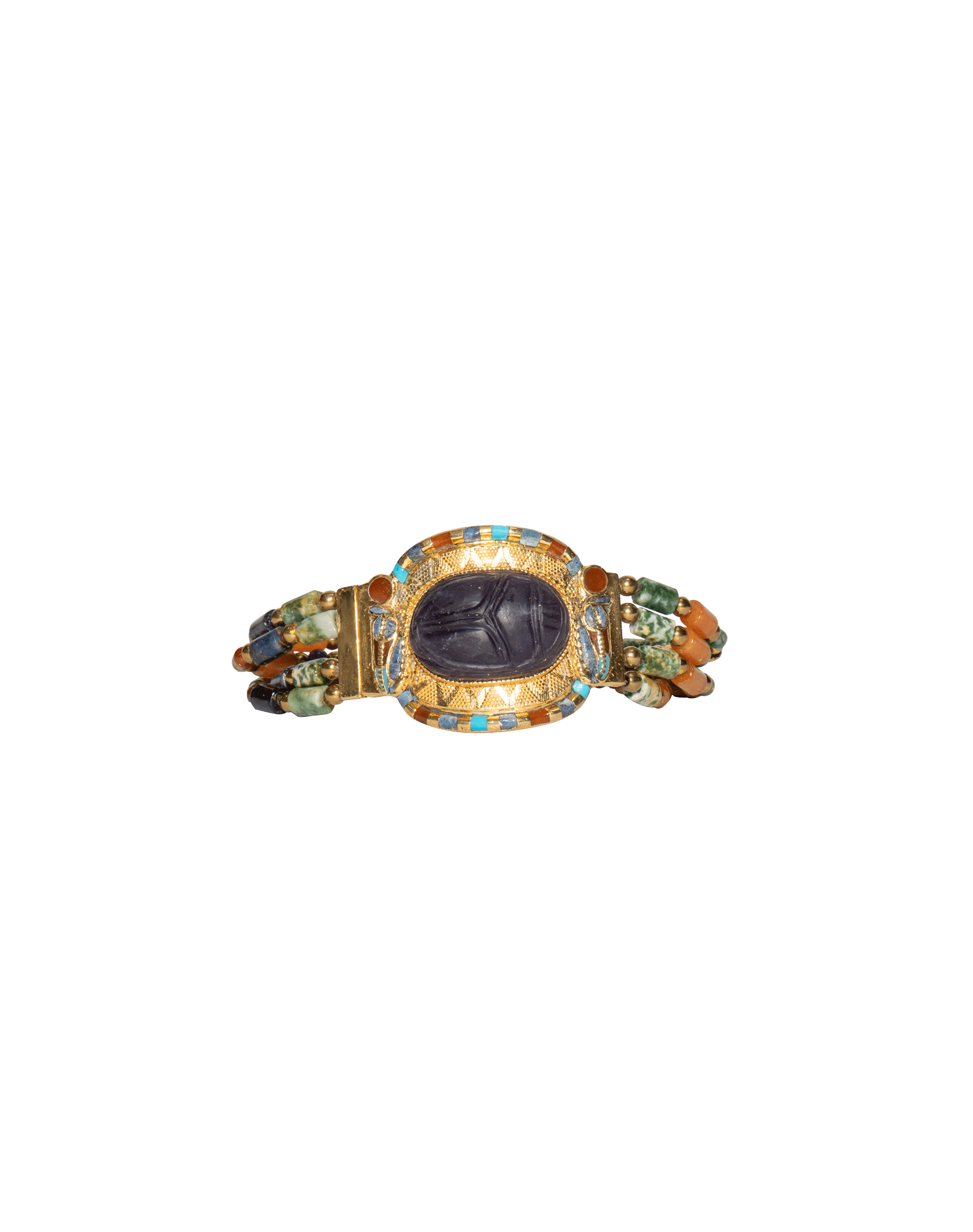 Bracelet with Amethyst Scarab