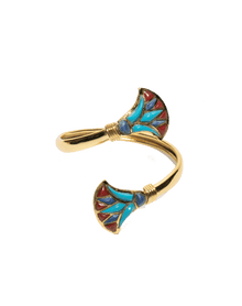 Gold Plated Lotus Bracelet