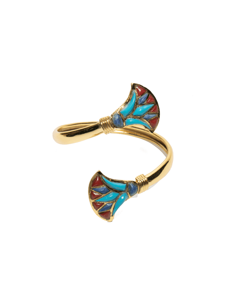 Gold Plated Lotus Bracelet