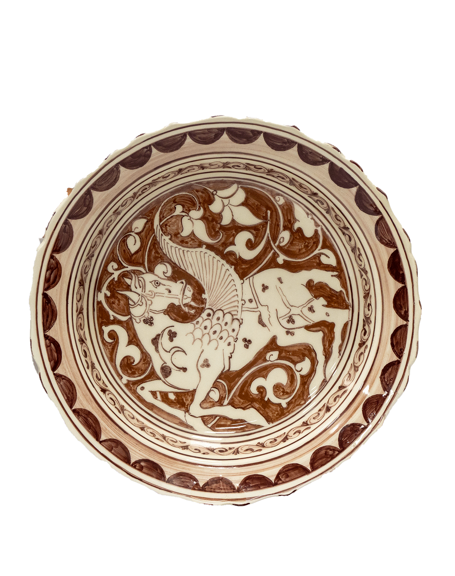 Fatimid Luster Bowl with Winged Horse