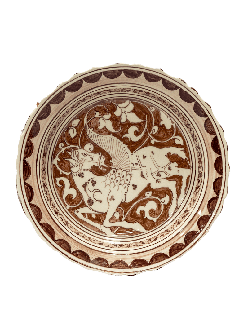 Fatimid Luster Bowl with Winged Horse