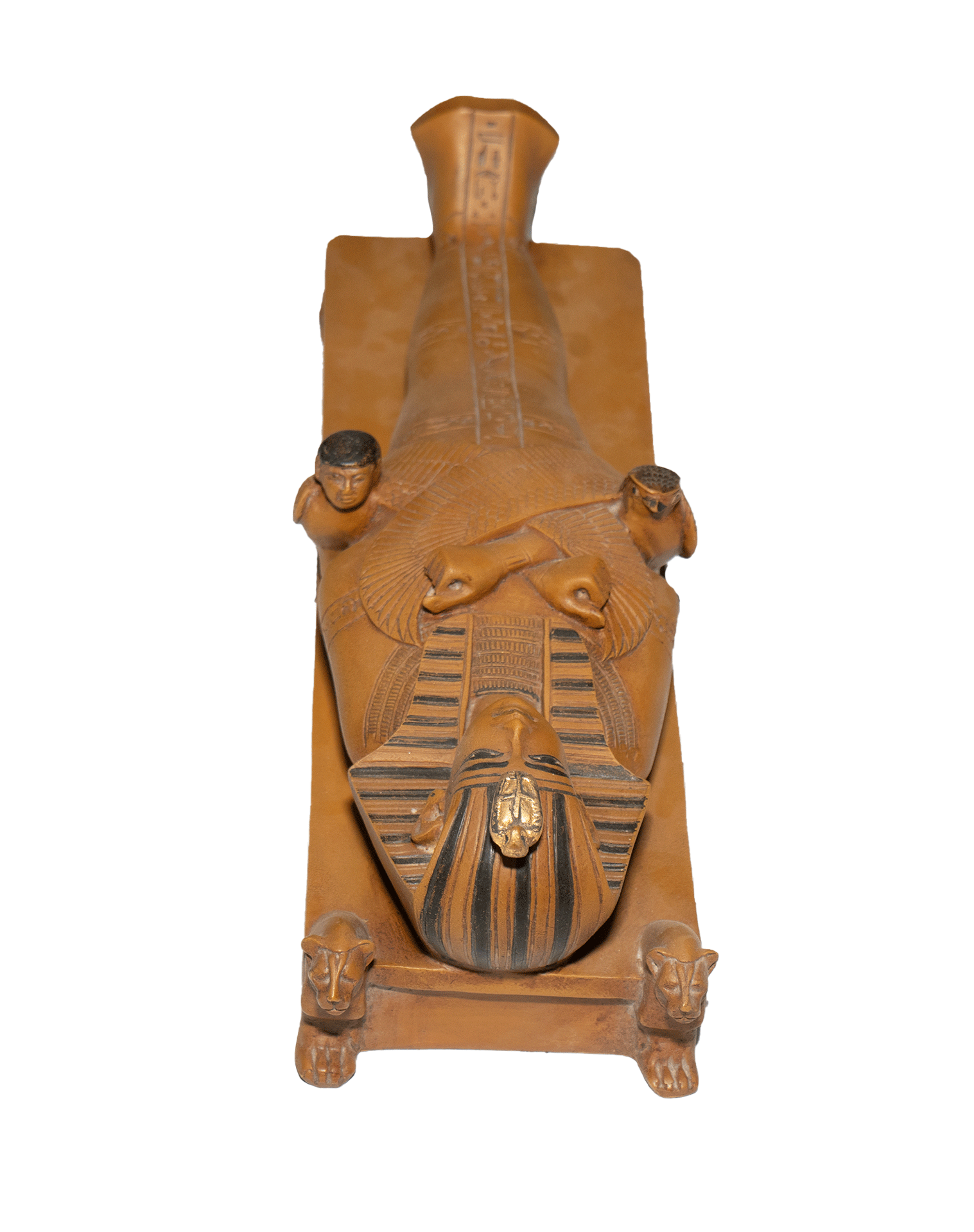 Statuette of Tutankhamun on a Funerary Bed