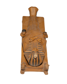 Statuette of Tutankhamun on a Funerary Bed