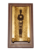 The gilded bier of Tutankhamun with Mummy