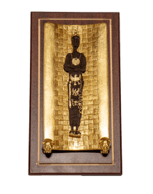 The gilded bier of Tutankhamun with Mummy