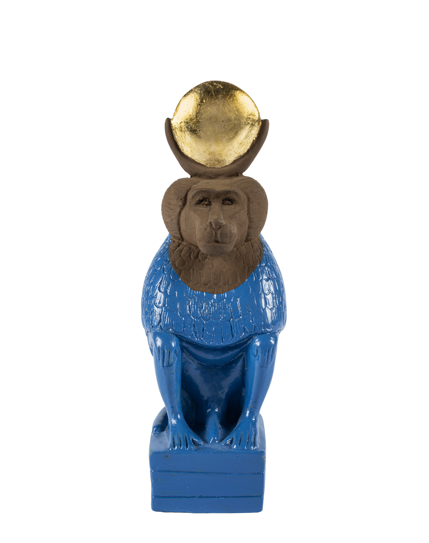 Baboon Wearing a Lunar Disk