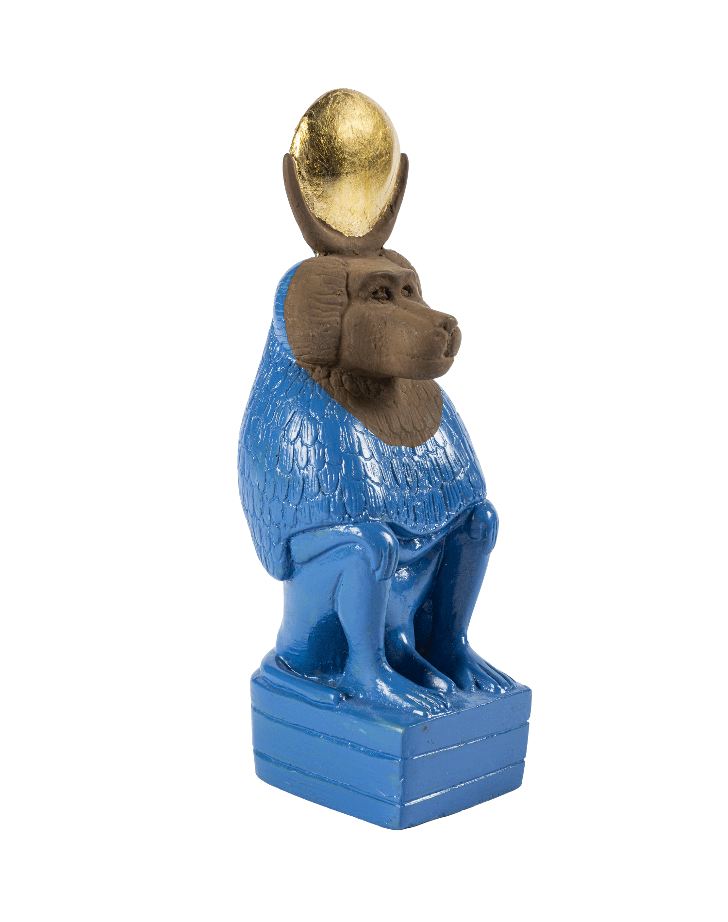 Baboon Wearing a Lunar Disk