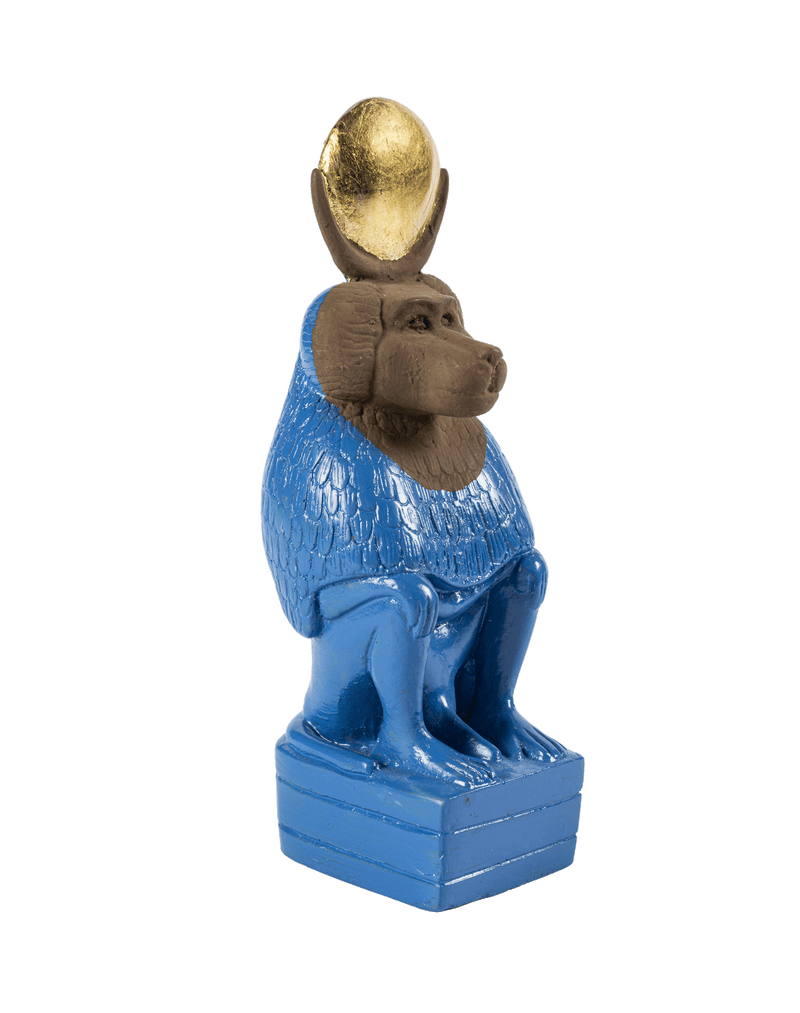 Baboon Wearing a Lunar Disk
