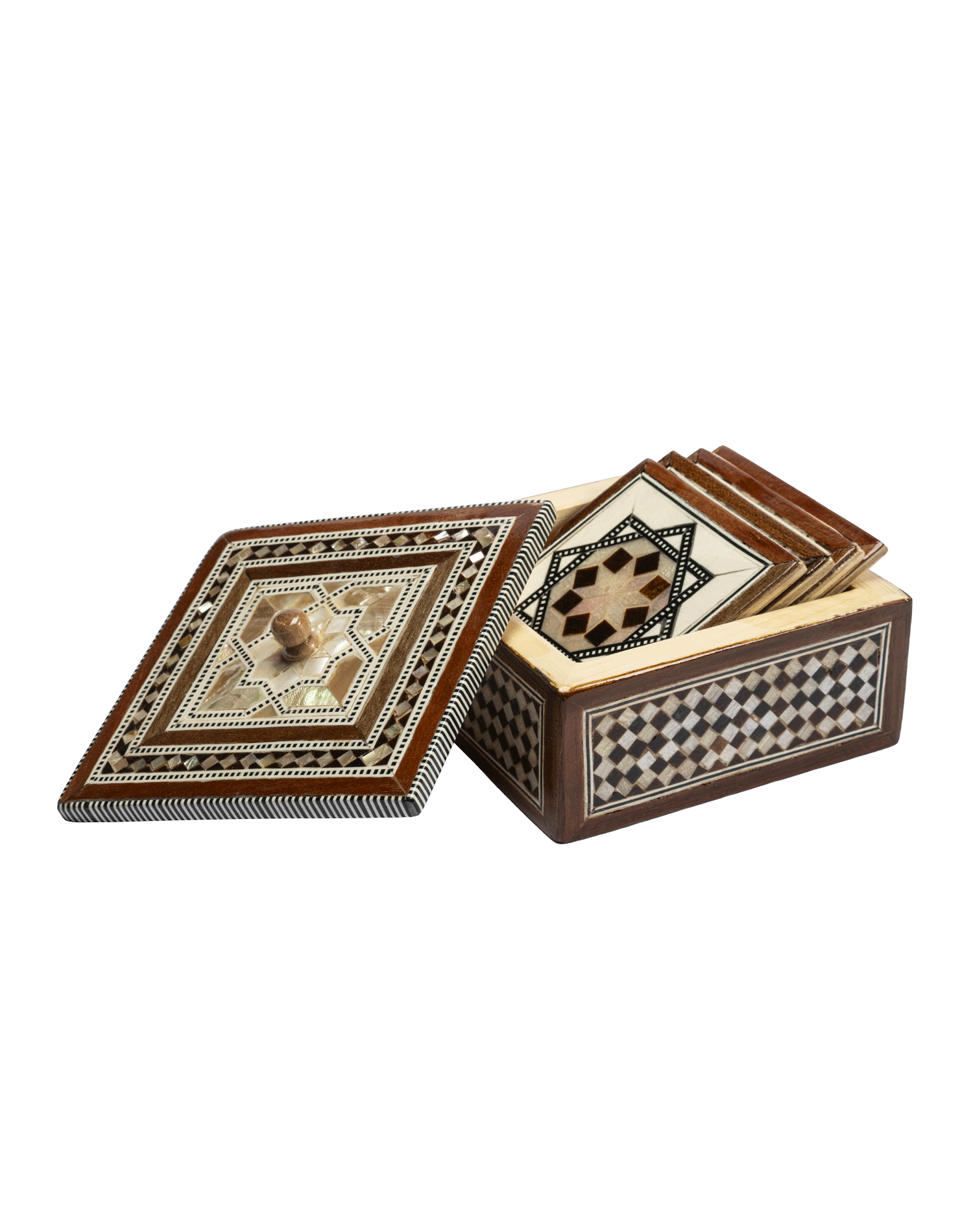 Wooden Coaster Set
