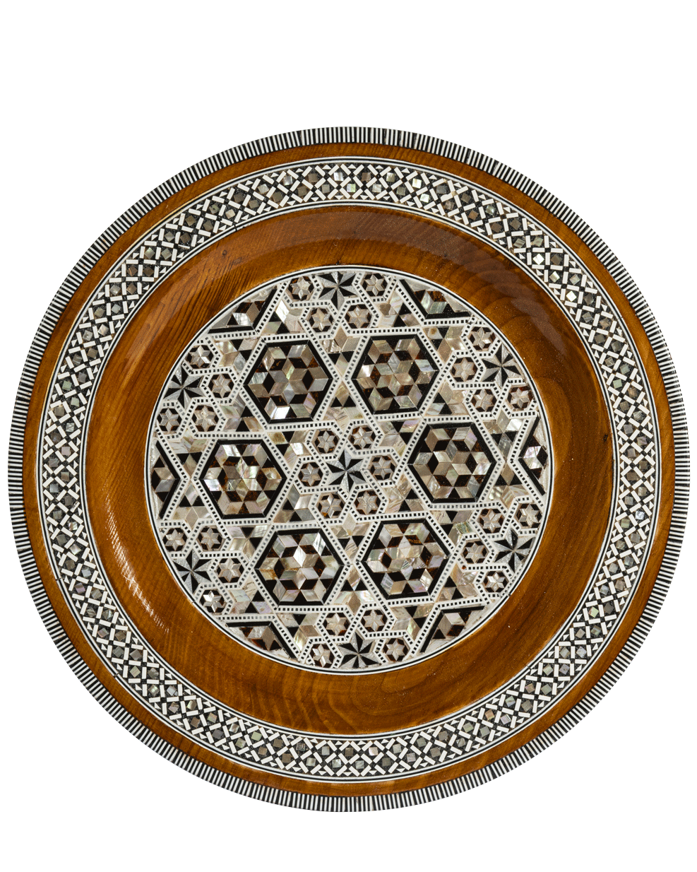 Inlaid Wooden Plate