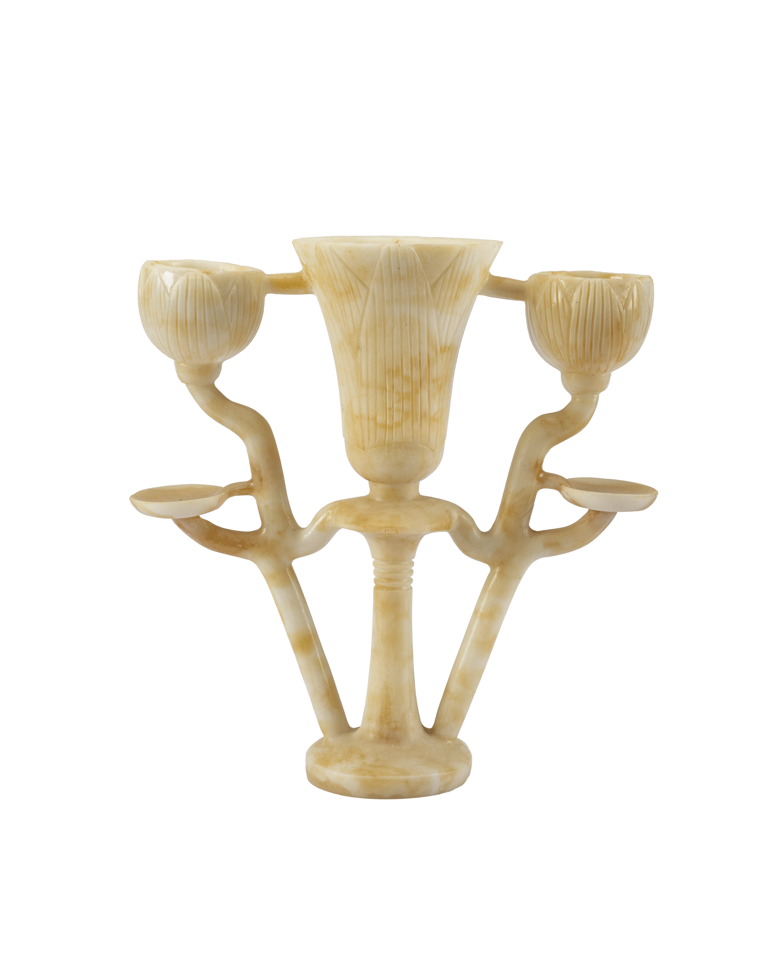 Tutankhamun Lotus Shaped Triple Lamp