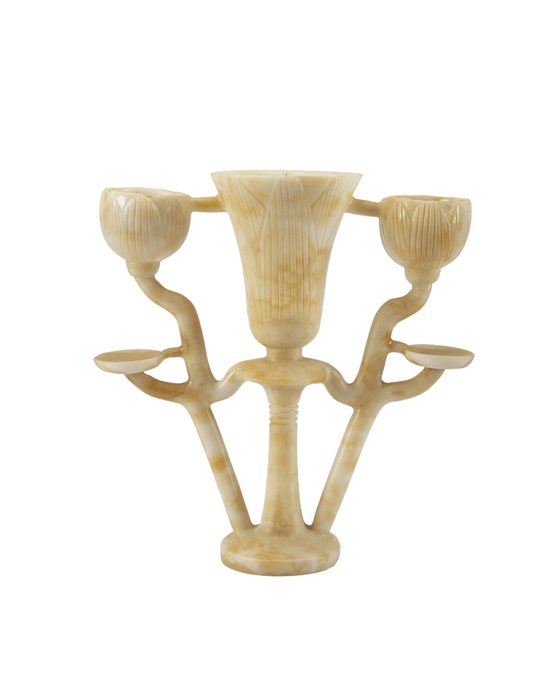 Tutankhamun Lotus Shaped Triple Lamp