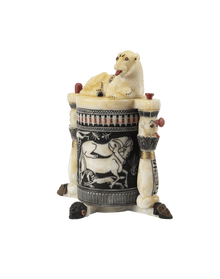 Tutankhamun’s Cosmetic Jar with Lion Lid