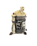 Tutankhamun’s Cosmetic Jar with Lion Lid