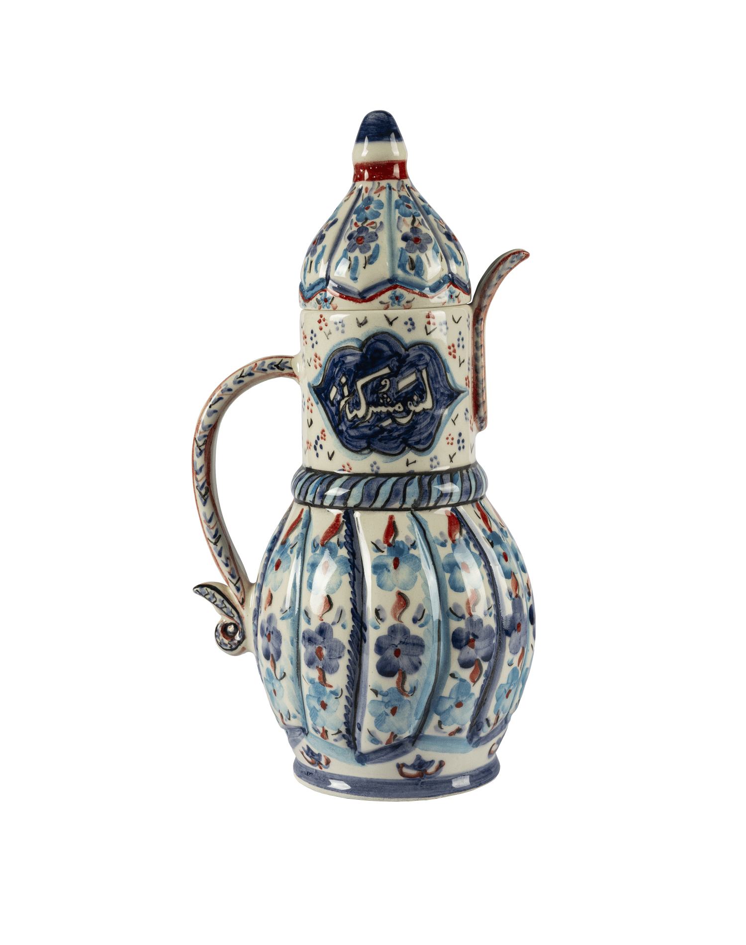 A pottery ewer from 19th century