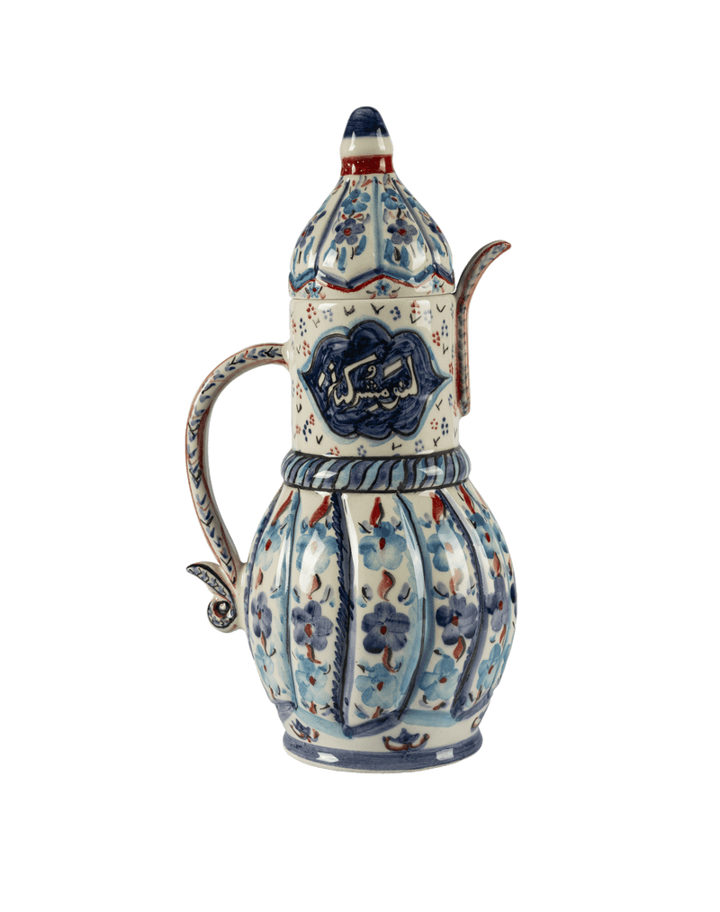 A pottery ewer from 19th century