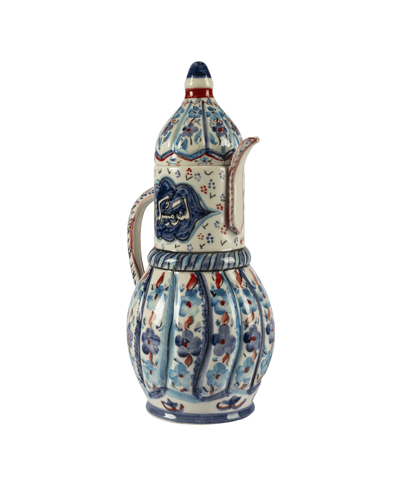 A pottery ewer from 19th century
