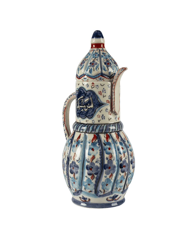 A pottery ewer from 19th century