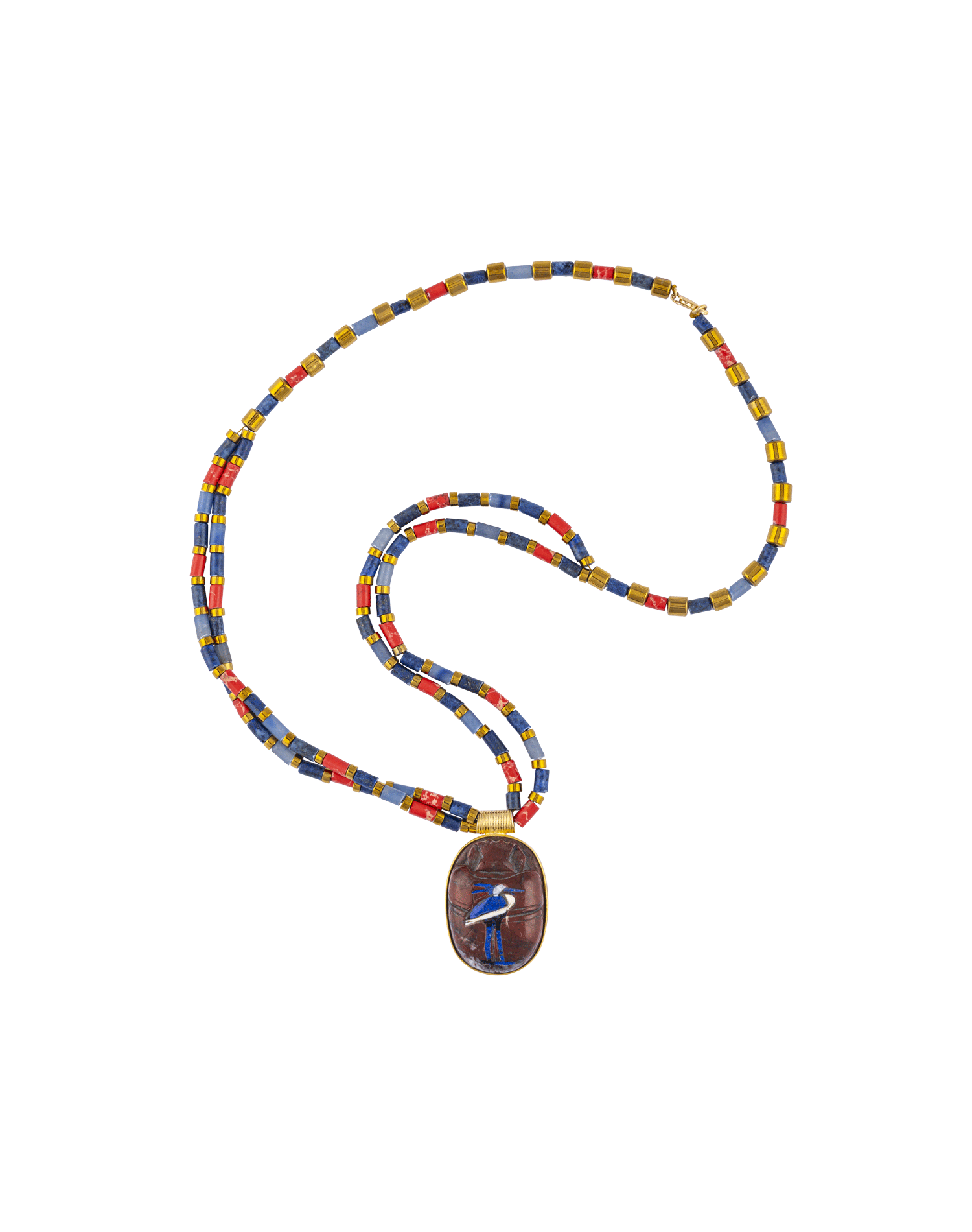 Pendant of Heart-scarab with Bennu Bird