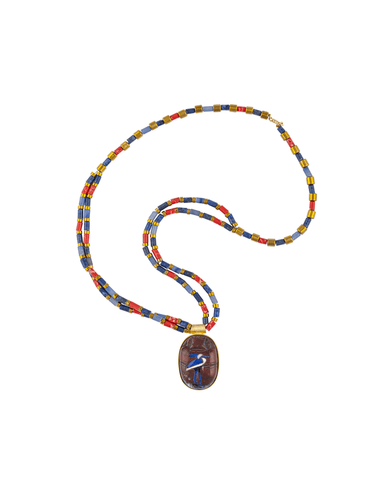 Pendant of Heart-scarab with Bennu Bird