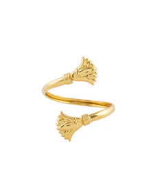 Gold Plated Lotus Bracelet
