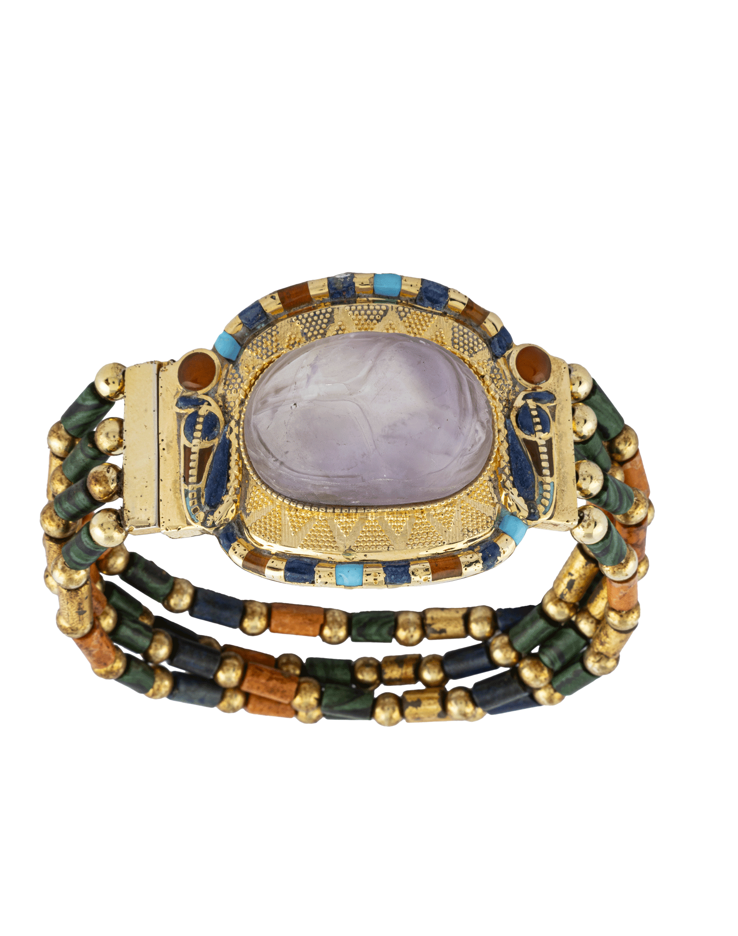 Bracelet with Amethyst Scarab