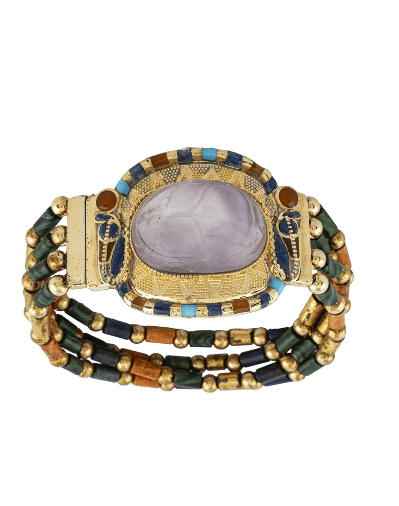 Bracelet with Amethyst Scarab