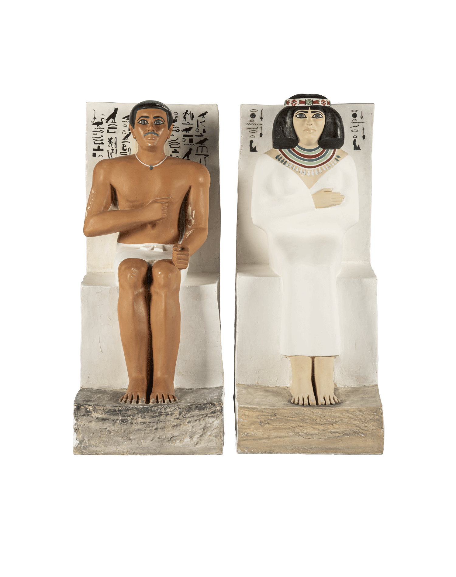 Statues of Rahotep and Nofret