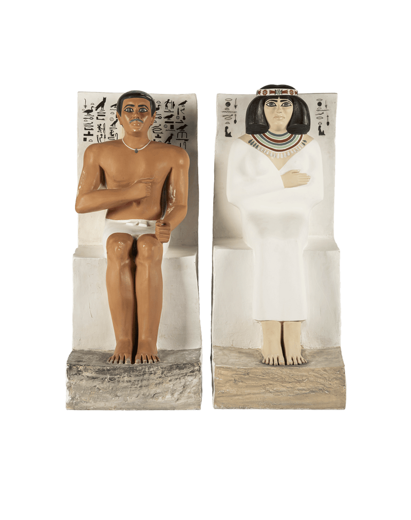 Statues of Rahotep and Nofret