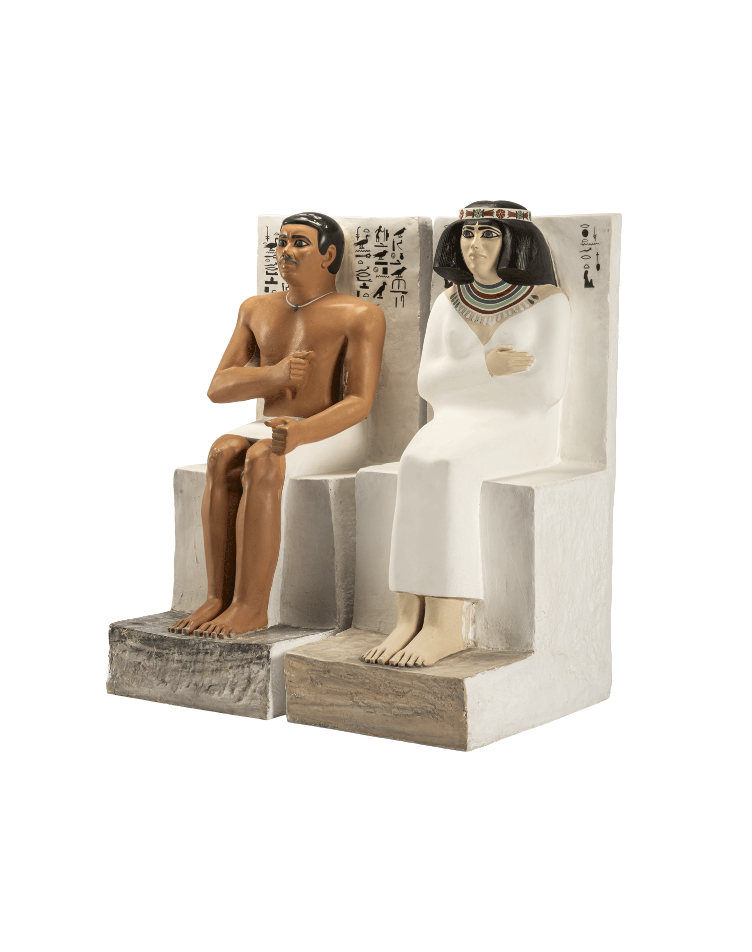 Statues of Rahotep and Nofret