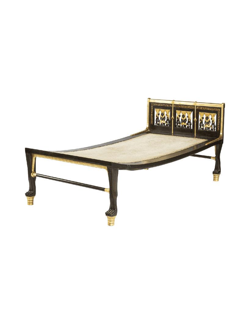 Ebony bedstead