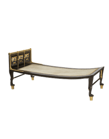 Ebony bedstead
