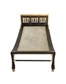 Ebony bedstead