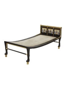 Ebony bedstead
