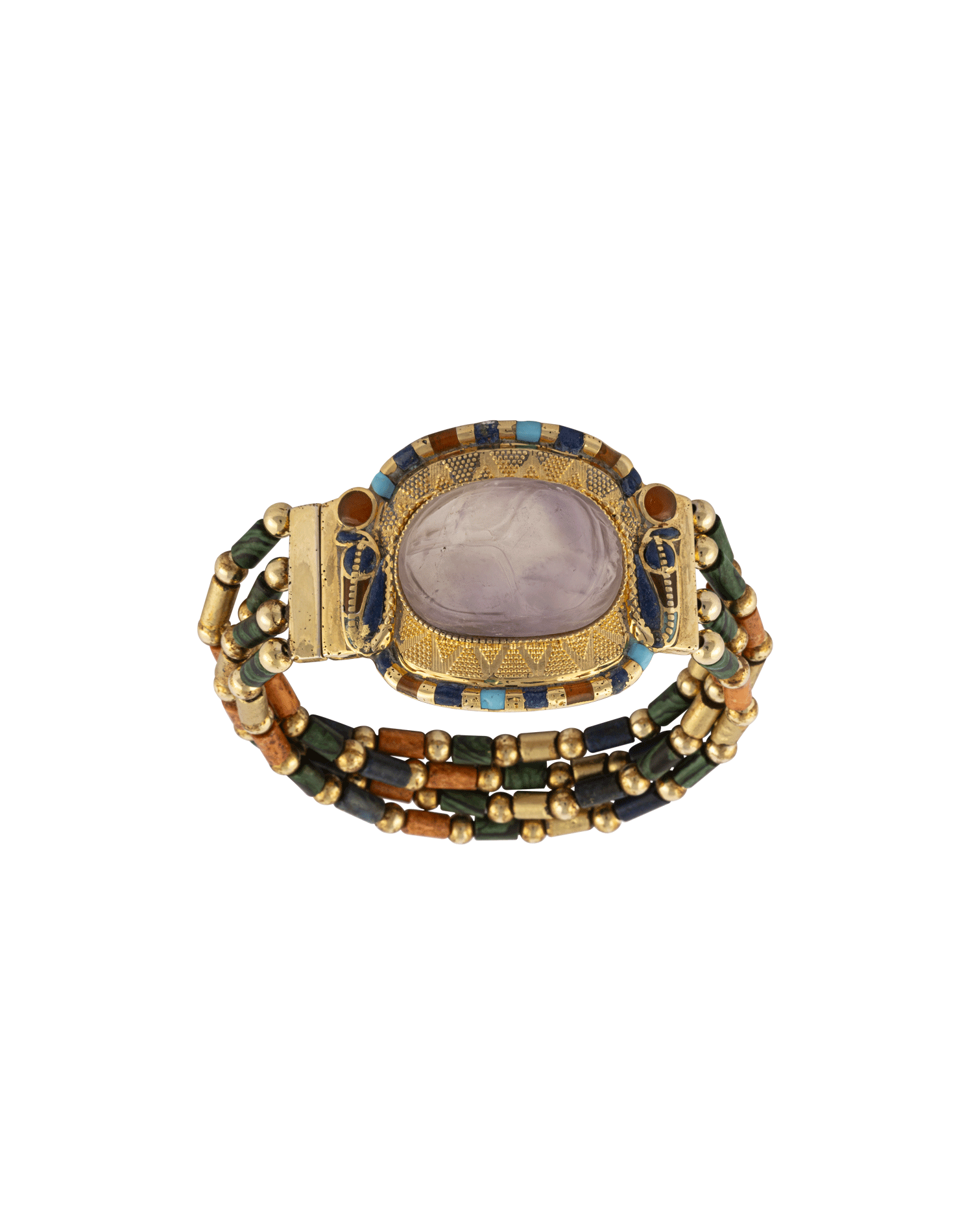 Bracelet with Amethyst Scarab