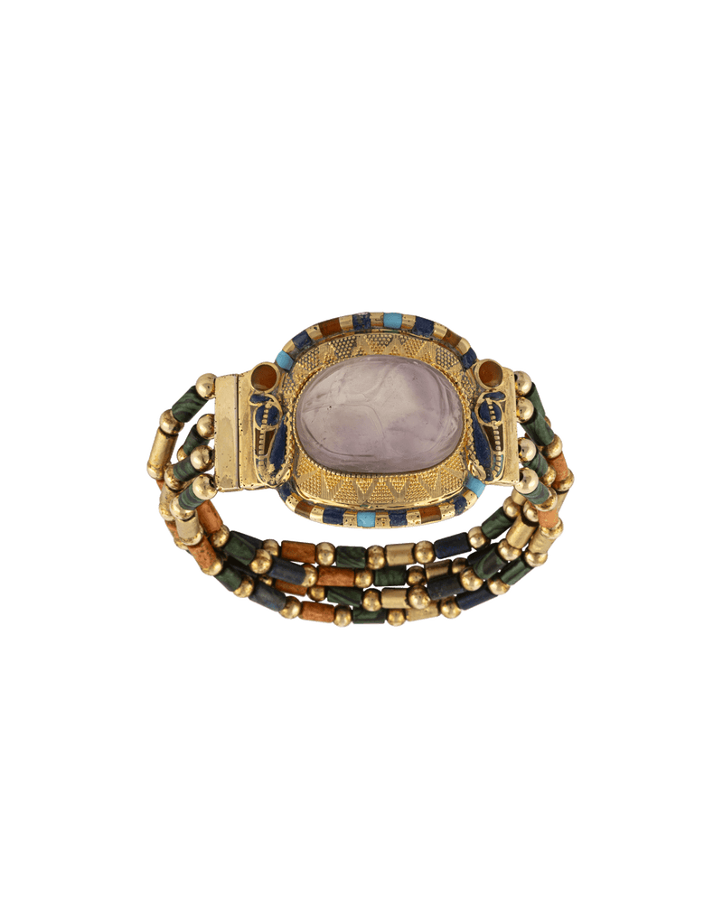 Bracelet with Amethyst Scarab