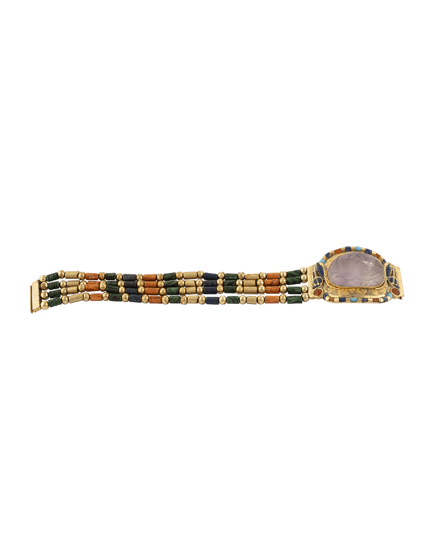 Bracelet with Amethyst Scarab