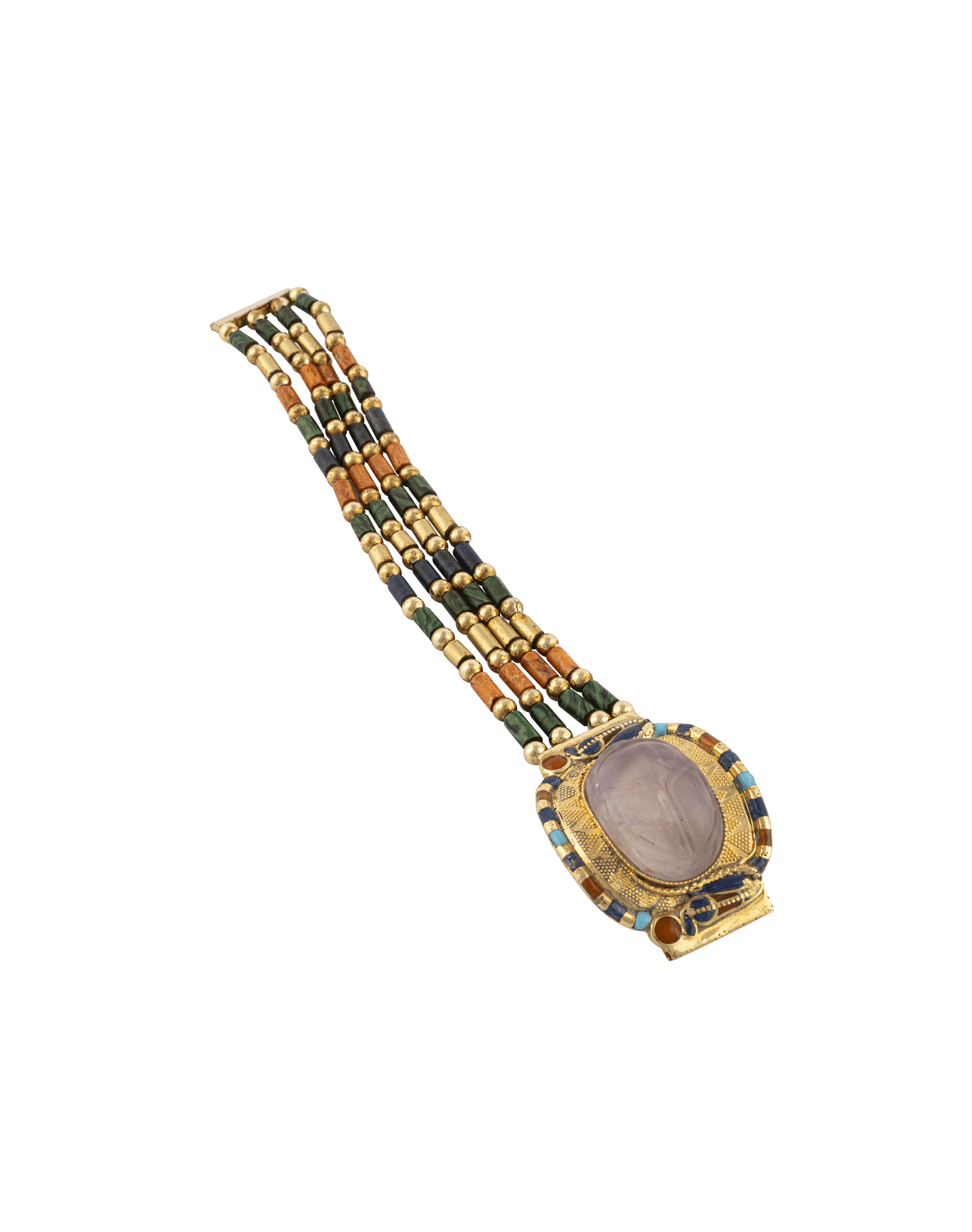 Bracelet with Amethyst Scarab