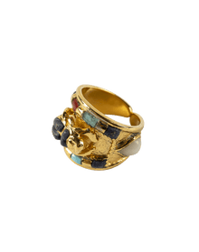 Inlaid Scarab Ring
