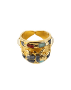 Inlaid Scarab Ring