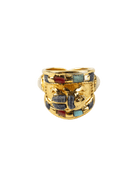 Inlaid Scarab Ring