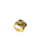 Inlaid Scarab Ring